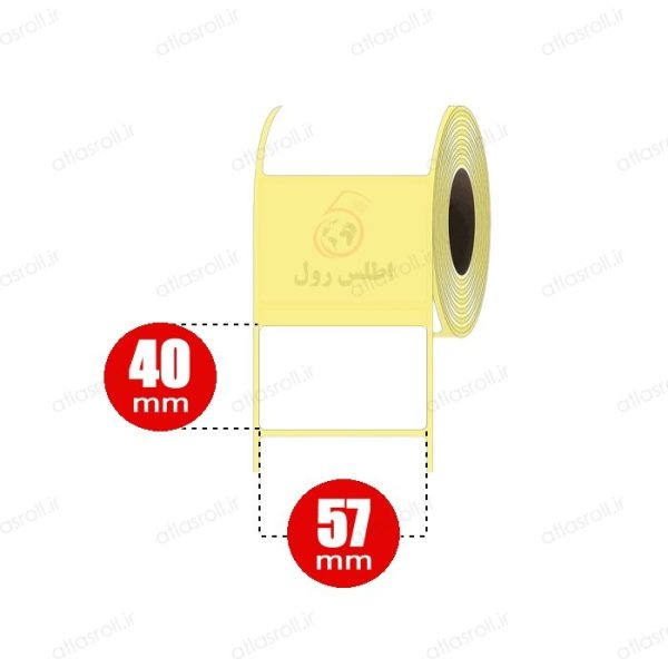 لیبل حرارتی ترازو 40 * 57 برچسب 750 عددی
